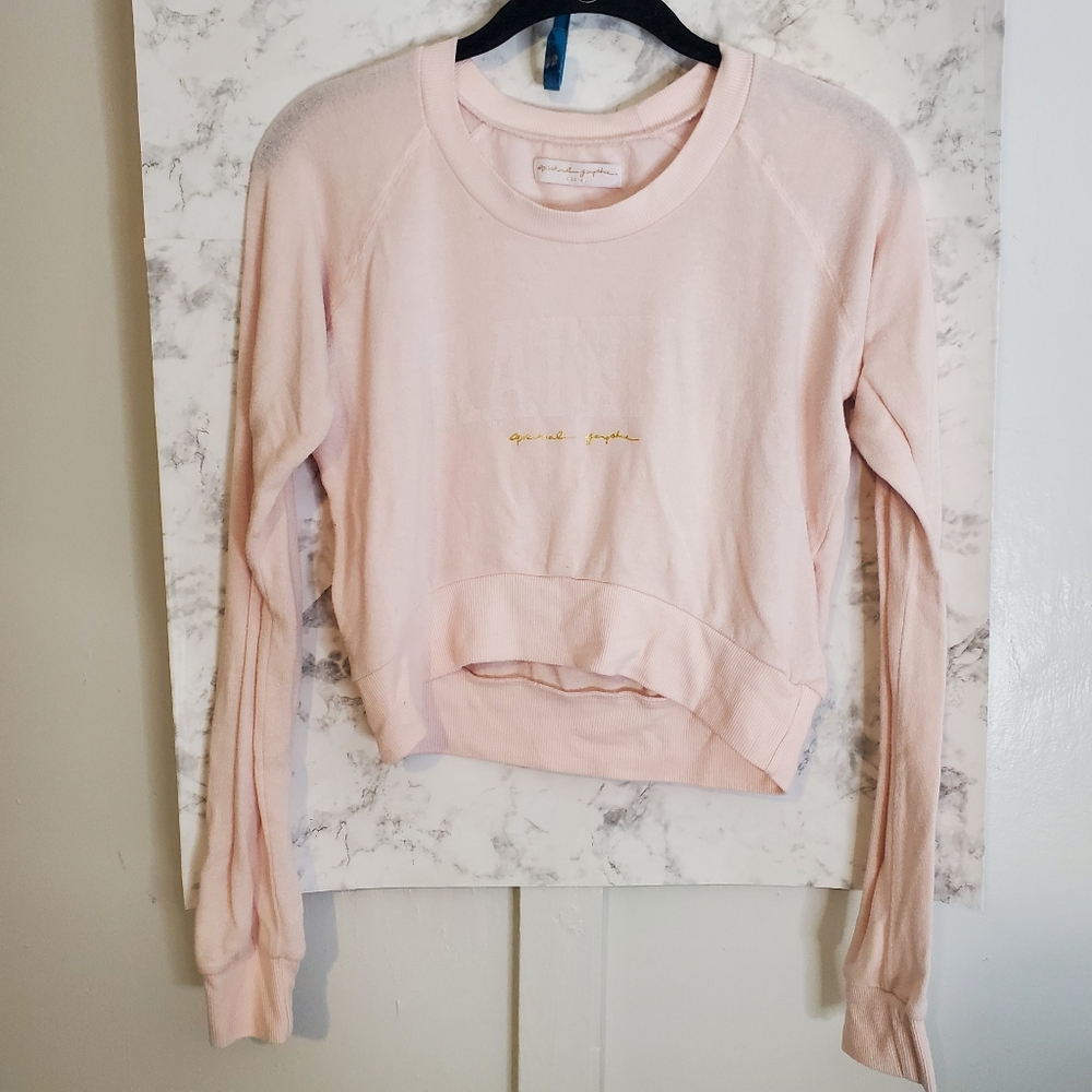 Spiritual Gangster Grateful Pink Crop M